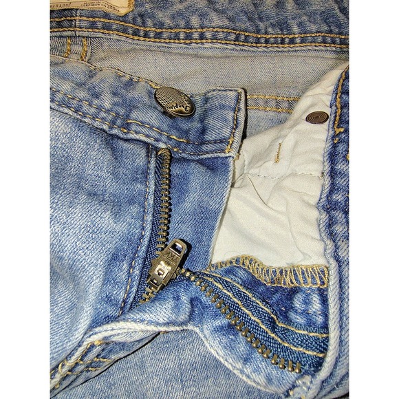 Free People Busted Knee Raw Hem Skinny Jean Size 28 - Picture 3 of 7